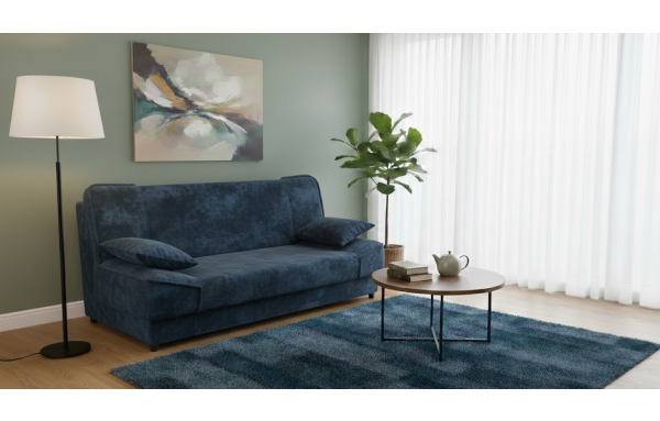 Wersalka Maxim fancy 79 na sprężynach z funkcją spania i pojemnikiem